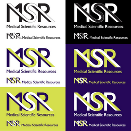 MSR MEDICAL SCIENTIFIC RESOURCES logo