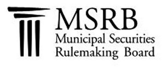MSRB MUNICIPAL SECURITIES RULEMAKING BOARD logo
