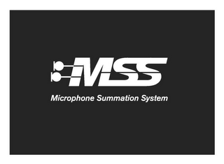 MSS MICROPHONE SUMMATION SYSTEM logo
