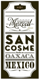 MSSC MEZCAL JOVEN SAN COSME HECHO EN OAXACA MEXICO logo
