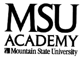 MSU ACADEMY MOUNTAIN STATE UNIVERSITY logo