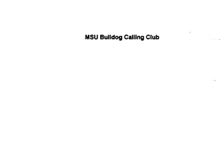 MSU BULLDOG CALLING CLUB logo