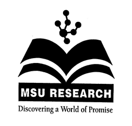 MSU RESEARCH DISCOVERING A WORLD OF PROMISE logo