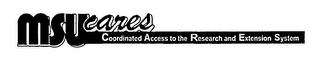 MSUCARES COORDINATED ACCESS TO THE RESEARCH AND EXTENSION SYSTEM logo