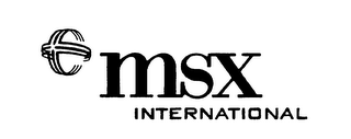 MSX INTERNATIONAL logo