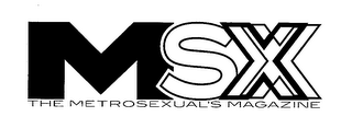 MSX THE METROSEXUAL'S MAGAZINE logo