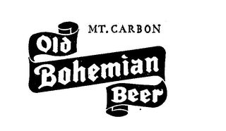 MT. CARBON OLD BOHEMIAN BEER logo