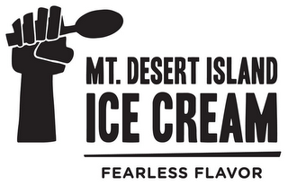 MT. DESERT ISLAND ICE CREAM FEARLESS FLAVOR logo