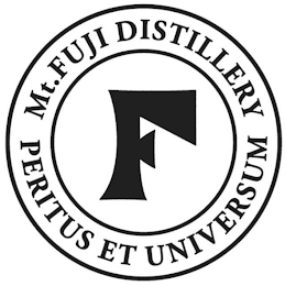 MT. FUJI DISTILLERY PERITUS ET UNIVERSUM F logo