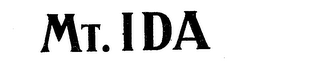 MT. IDA
