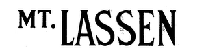MT. LASSEN logo