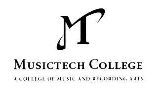 MT MUSICTECH COLLEGE A COLLEGE OF MUSIC AND RECORDING ARTS logo