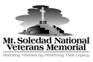 MT. SOLEDAD NATIONAL VETERANS MEMORIAL HONORING VETERANS BY PRESERVING THEIR LEGACY logo
