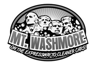 MT. WASHMORE ON THE EXPRESSWAY TO CLEANER CARS! logo