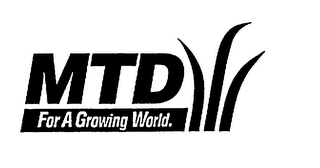 MTD FOR A GROWING WORLD. logo