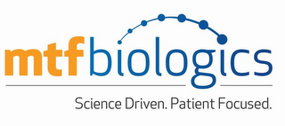 MTF BIOLOGICS SCIENCE DRIVEN. PATIENT FOCUSED. logo