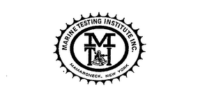 MTI MARINE TESTING INSTITUTE INC.  MAMARONECK, NEW YORK logo