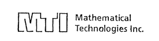 MTI MATHEMATICAL TECHNOLOGIES INC. logo