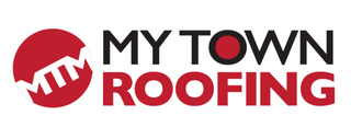 MTM MY TOWN ROOFING logo