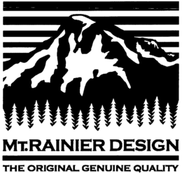 MT.RAINIER DESIGN THE ORIGINAL GENUINE QUALITY logo