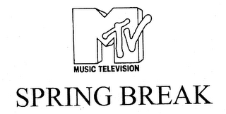 MTV MUSIC TELEVISION SPRING BREAK logo