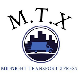 M.T.X. MIDNIGHT TRANSPORT XPRESS logo