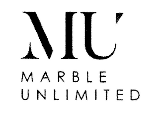 MU MARBLE UNLIMITED logo