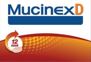 MUCINEX D 12 HOUR logo