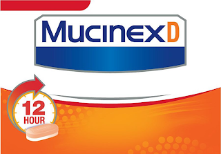 MUCINEX D 12 HOUR logo
