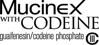 MUCINEX WITH CODEINE GUAIFENESIN/CODEINE PHOSPHATE C III logo