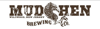 MUDHEN BREWING CO. WILDWOOD, NEW JERSEY logo