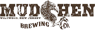 MUDHEN BREWING CO. WILDWOOD, NEW JERSEY logo