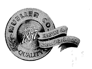 MUELLER CO. SINCE 1857 SERVING THE WATER AND GAS INDUSTRIES QUALITY logo