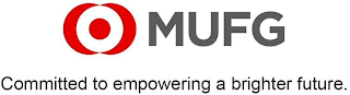 MUFG COMMITTED TO EMPOWERING A BRIGHTER FUTURE. logo
