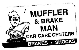 MUFLER & BRAKE MAN CAR CARE CENTERS BRAKES - SHOCKS logo