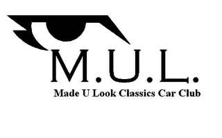 M.U.L. MADE U LOOK CLASSICS CAR CLUB logo