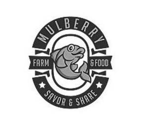 MULBERRY FARM & FOOD SAVOR & SHARE logo