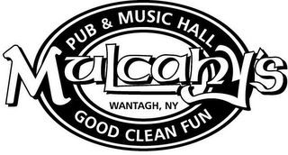 MULCAHY'S PUB & MUSIC HALL GOOD CLEAN FUN WANTAGH, NY logo