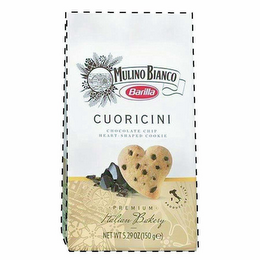 MULINO BIANCO BARILLA CUORICINI CHOCOLATE CHIP HEART-SHAPED COOKIE PREMIUM ITALIAN BAKERY PRODUCT OF ITALY logo