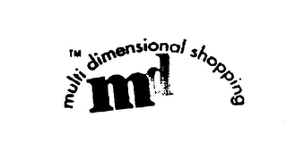 MULTI DIMENSIONAL SHOPPING, MD logo