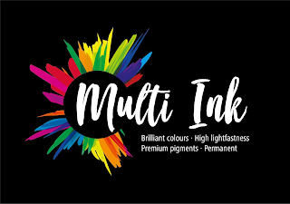 MULTI INK BRILLIANT COLOURS · HIGH LIGHTFASTNESS · PREMIUM PIGMENTS · PERMANENT logo