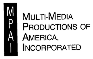 MULTI-MEDIA PRODUCTIONS OF AMERICA, INCORPORATED MPAI logo