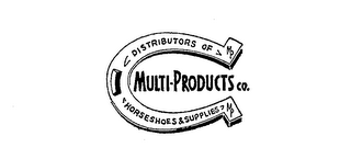 MULTI-PRODUCTS CO.  DISTRIBUTERS OF HORSESHOES & SUPPLIES logo