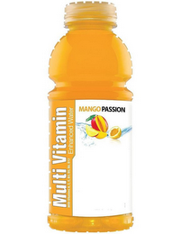 MULTI VITAMIN ENHANCED WATER WITH VITAMINS A, C, E, B3, B5, B6, B12 MANGO PASSION logo