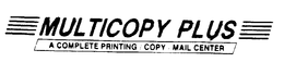 MULTICOPY PLUS A COMPLETE PRINTING/COPY/MAIL CENTER logo