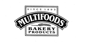 MULTIFOODS BAKERY PRODUCTS SINCE 1892 logo