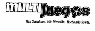 MULTIJUEGOS MÁS GANADORES. MÁS DIVERSIÓN. MUCHA MÁS SUERTE. logo