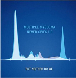 MULTIPLE MYELOMA NEVER GIVES UP. BUT NEITHER DO WE. logo