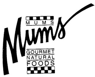 MUMS GOURMET NATURAL FOODS logo