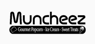 MUNCHEEZ GOURMET POPCORN - ICE CREAM - SWEET TREATS logo